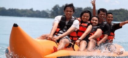 Watersport Banana Boat Pulau Tidung Kepulauan Seribu