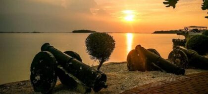 Suasana Sunset Pulau Bidadari Kepulauan Seribu