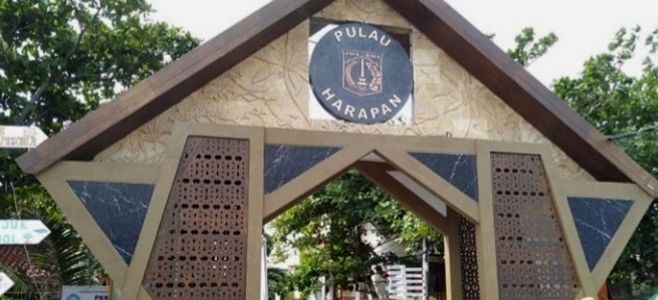 Gapura Instagramable Pulau Harapan